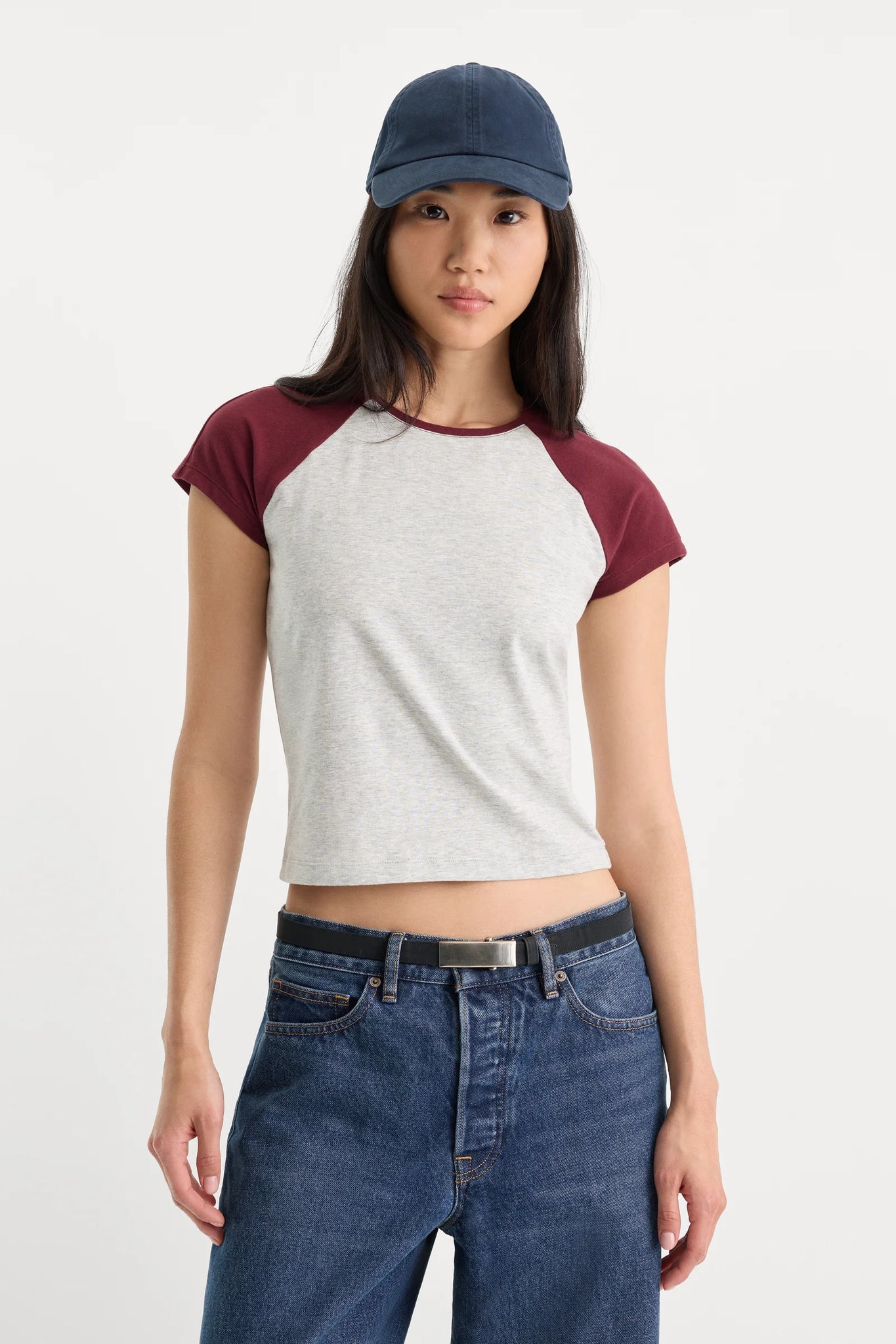 The Raglan Tee in Vintage Grey