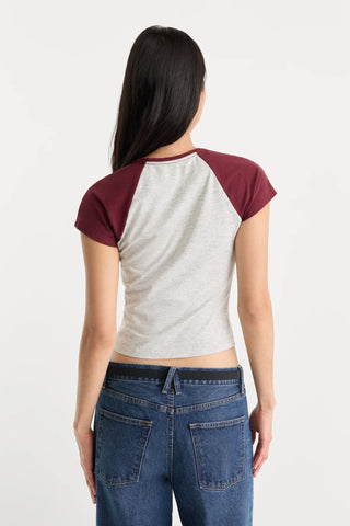 The Raglan Tee in Vintage Grey