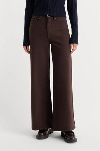 Good American | Good Waist Palazzo Ankle in Espresso