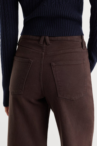Good American | Good Waist Palazzo Ankle in Espresso