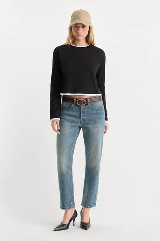 Good American | The Long Sleeve Layered Tee