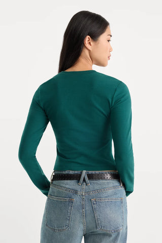 Good American | The Long Sleeve Baby Tee