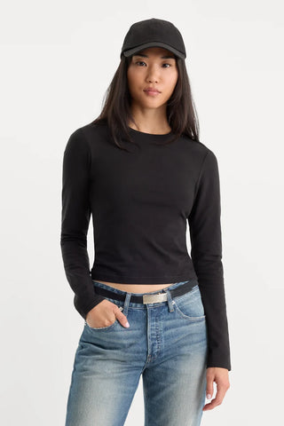 Good American | The Long Sleeve Baby Tee