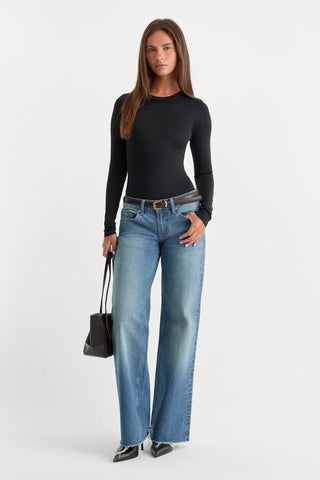 Good American | Sculpting Modern Long Sleeve Bodysuit