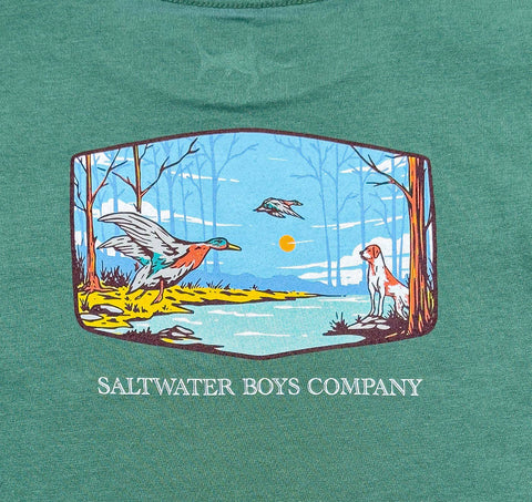 Saltwater Boys | Field & Stream Boys Graphic Tee SS Green