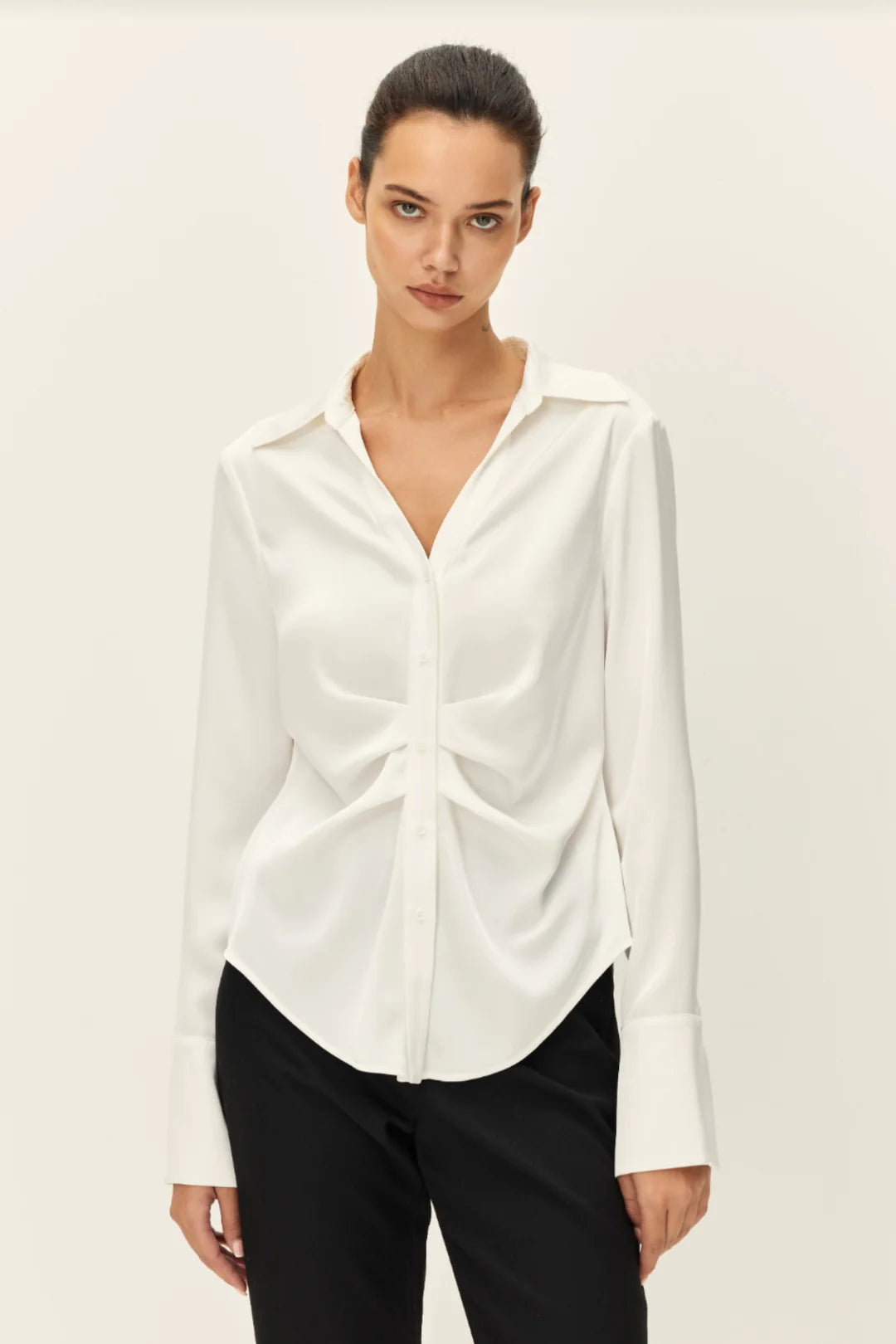 Elodie | Canal Pleat Flannel Shirt