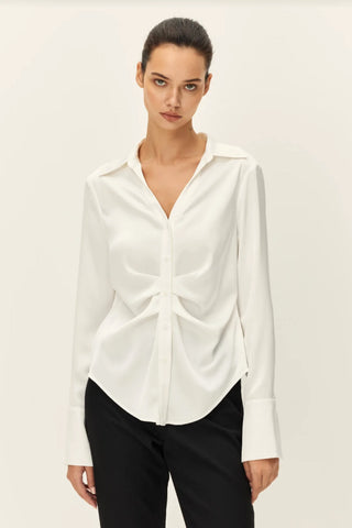 Elodie | Canal Pleat Flannel Shirt