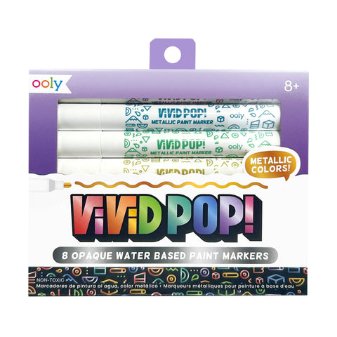 Water-Based Paint Markers in Metallic