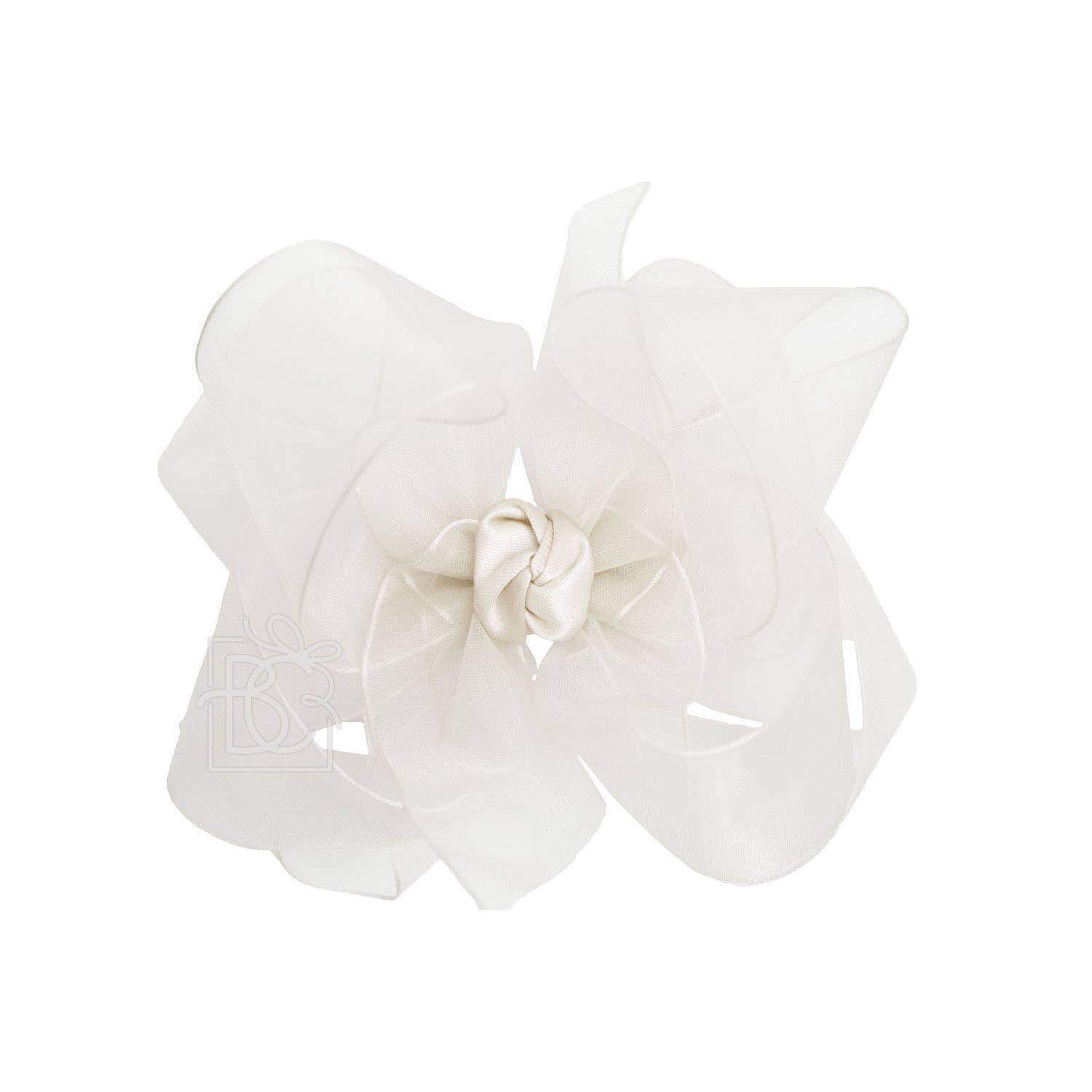 MULTI-LOOP ORGANZA BOW ON CLIP