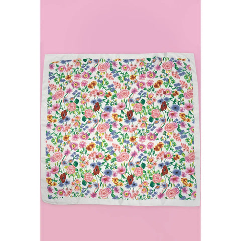 Floral Print Bandana Scarf