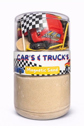 Cars & Trucks Sand Jar  