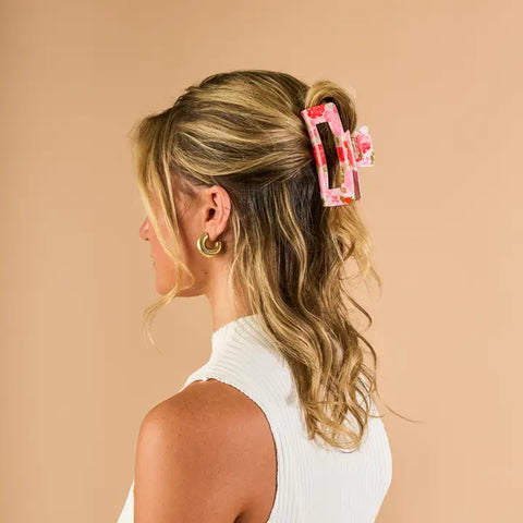 DE | Garden Rose Claw Clip