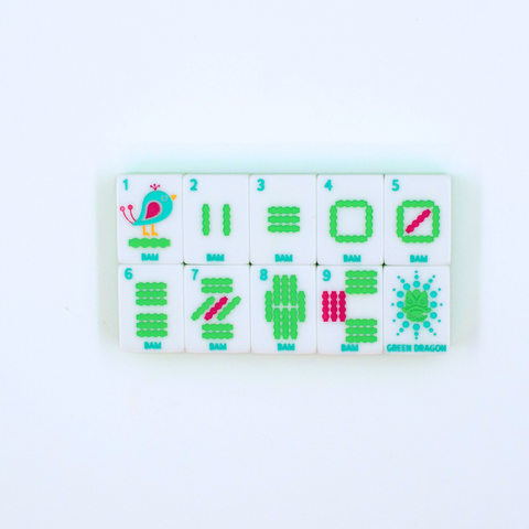 Crystal Confetti Lemon-Lime | Mahjong with a Sprinkle of Color and Joy