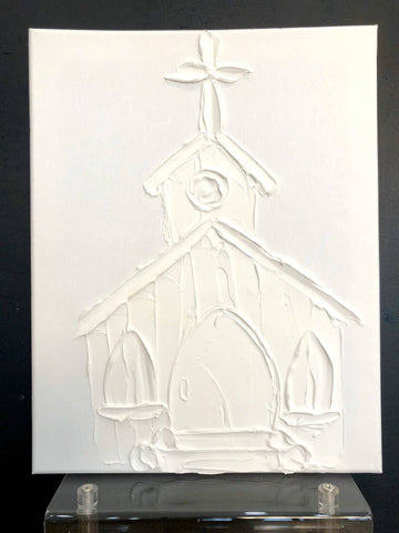 Paint Your Own Canvas 11x14 ballerina church bird heart