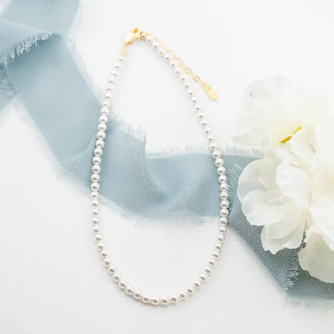 Sterling Silver Pearl Necklace