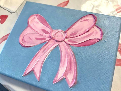 Paint Your Own Canvas 8x10 bow