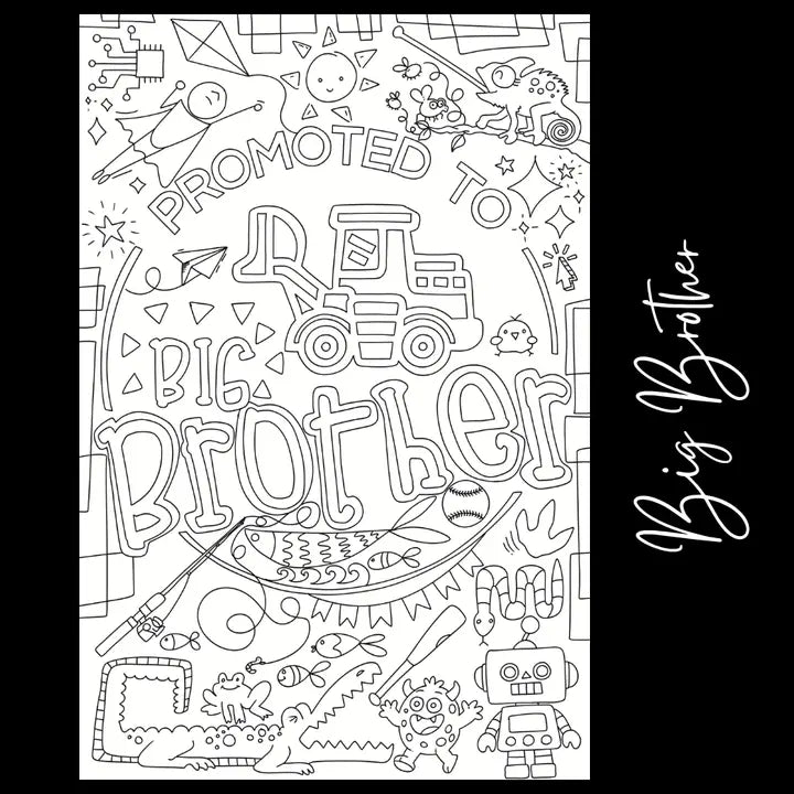 Tons of Hues | Big Brother Giant Coloring Page