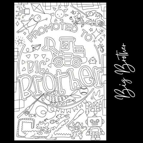 Tons of Hues | Big Brother Giant Coloring Page