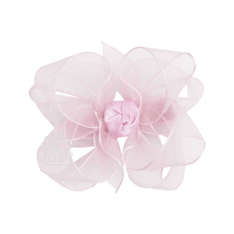 MULTI-LOOP ORGANZA BOW ON CLIP
