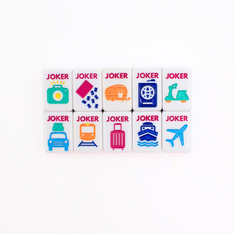 Mini Travel Mahjong | Mini Anywhere Series | White