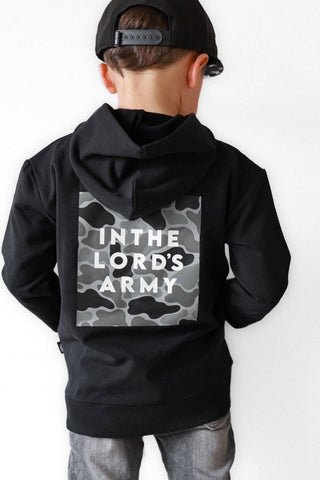 In the Lord's Army Kids Black Hoodie