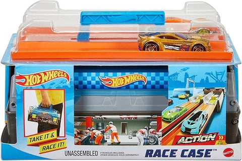 Hot Wheels Action Race Case Track Set - Portable Playset 4+