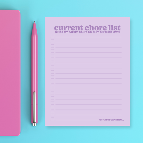 Current Chore List