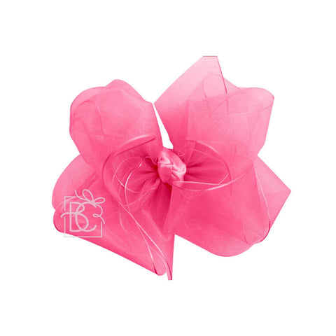 MULTI-LOOP ORGANZA BOW ON CLIP
