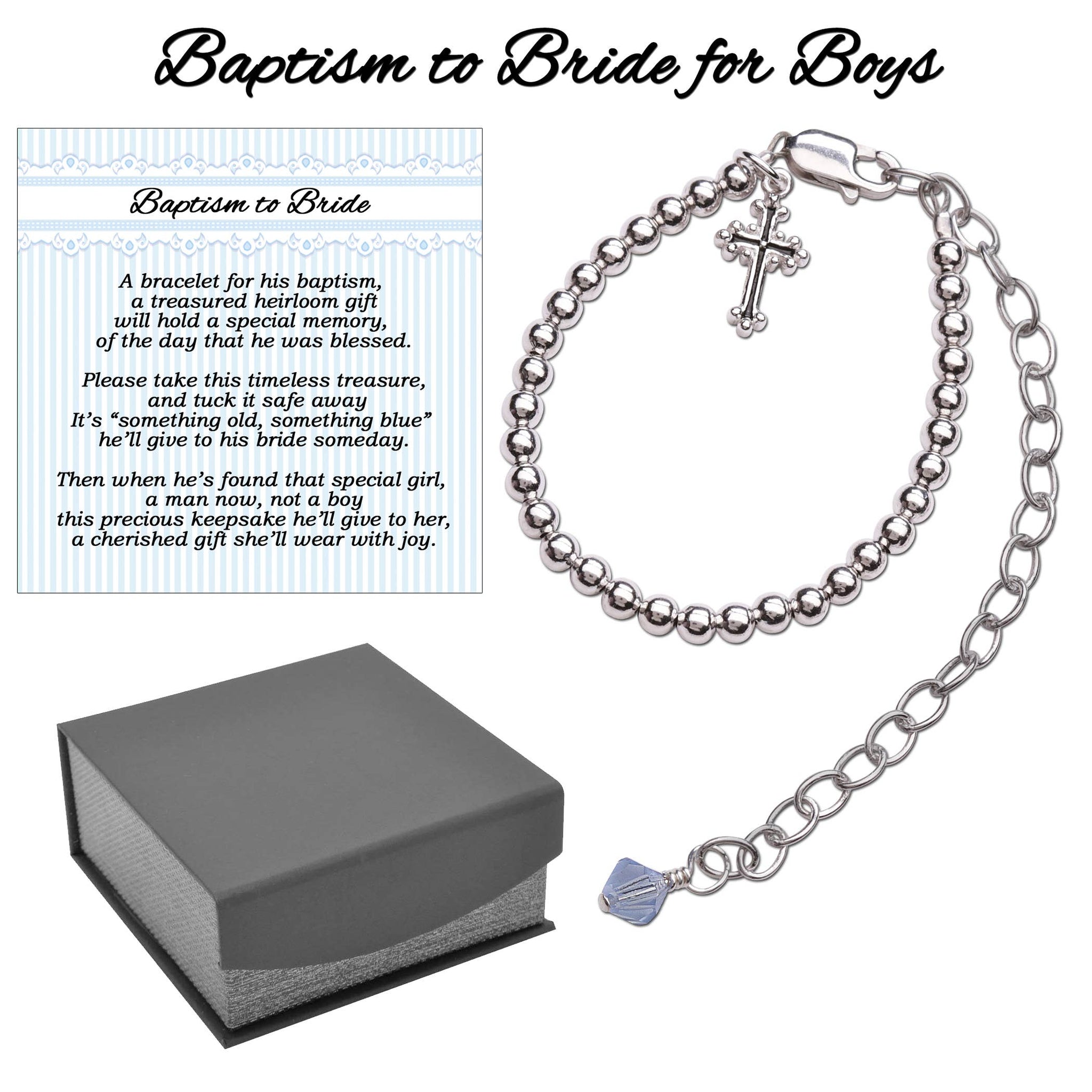 Boy's Baptism to Bride Bracelet