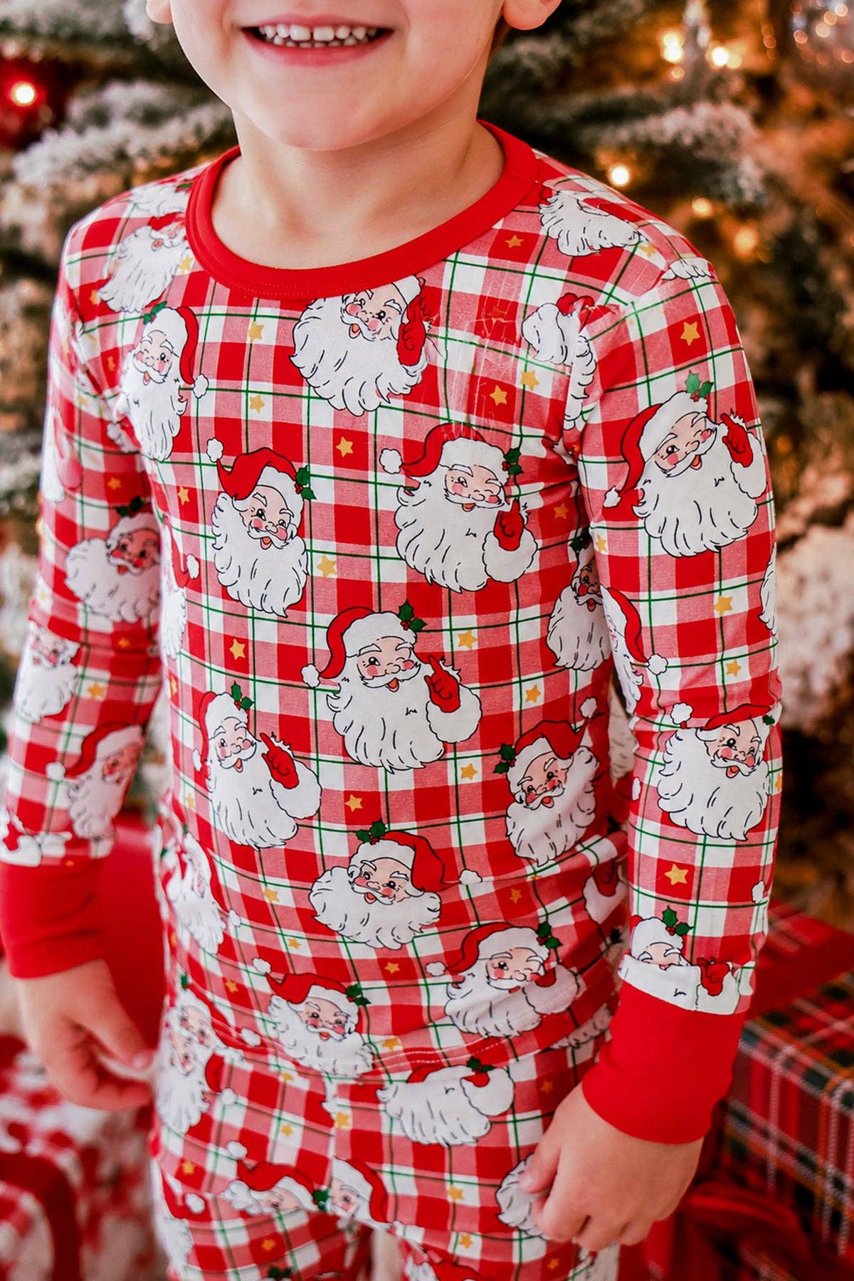 Christmas Bamboo Two-Piece Pajama Set | Cozy Claus