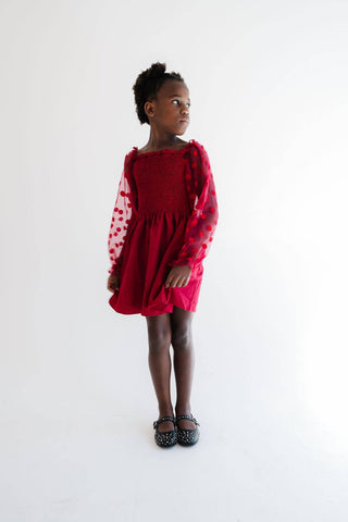 Miss Sadie Ballet Flat in Black Studs - Kids