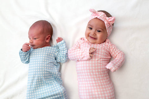 Pink Gingham (Spring/Easter) Knotted Infant Gown
