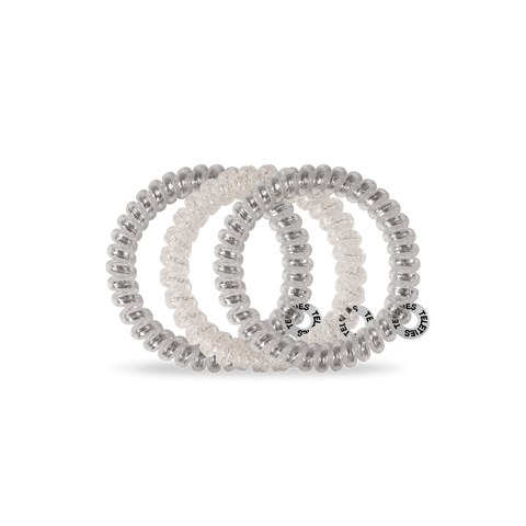 Spiral Hair Coils | Small | Silver Slay Hair Ties