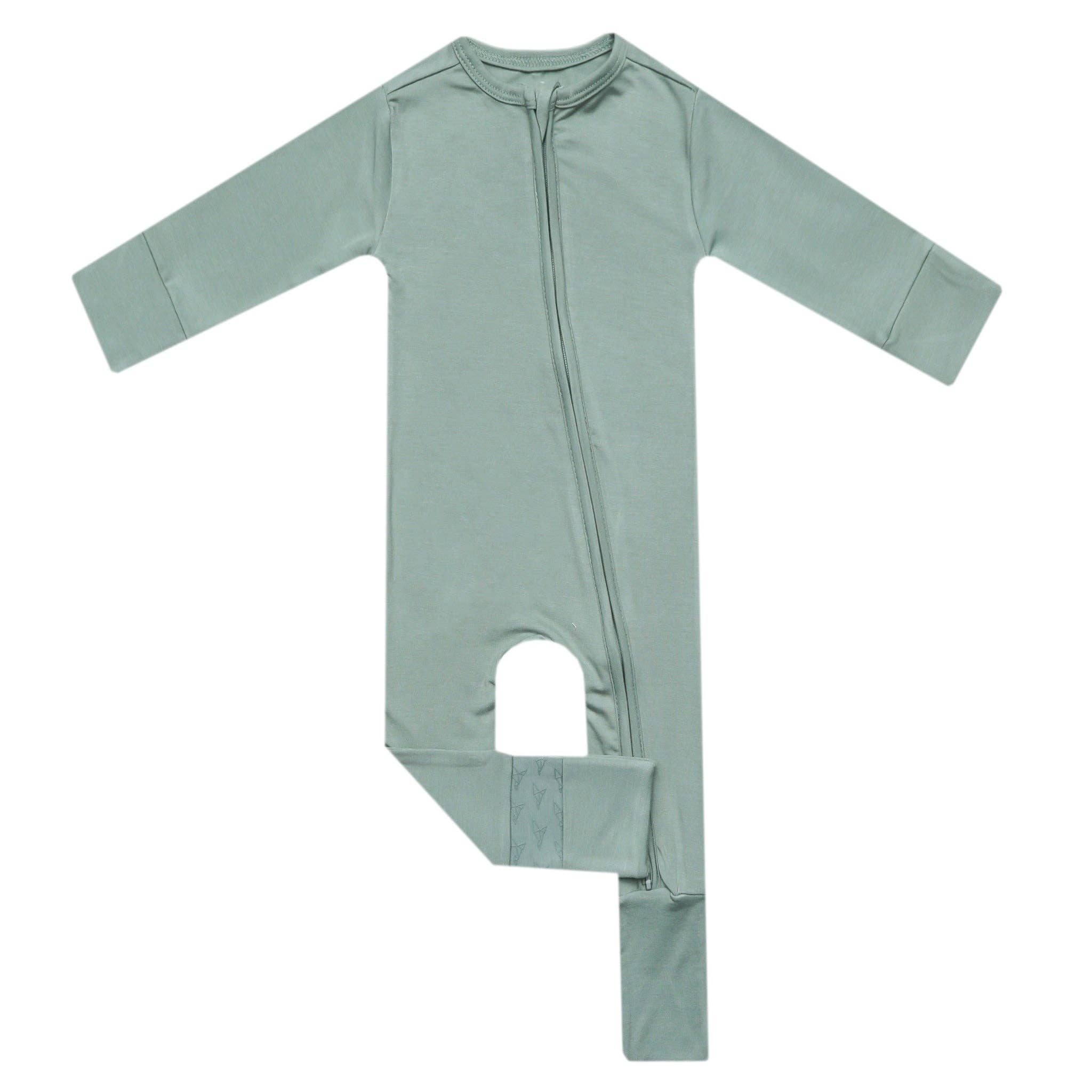 Copper Pearl | Convertible Zip-Up Footie Pajama