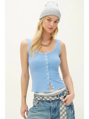 Ribbed Contrast Stich Top