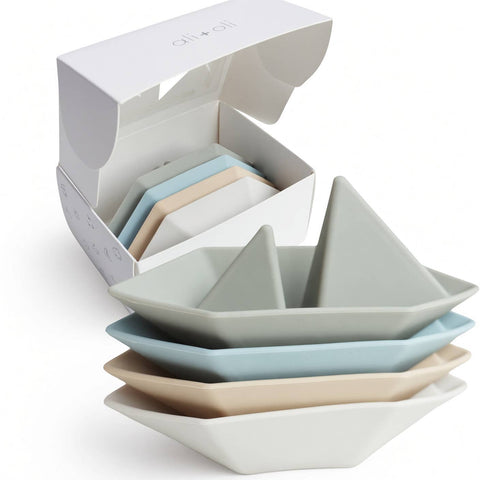 Ali+Oli 4-pc Floating Boat Bath Toy Set