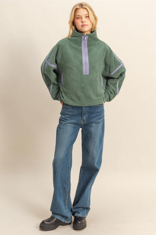 Fleece Half Zip Pullover