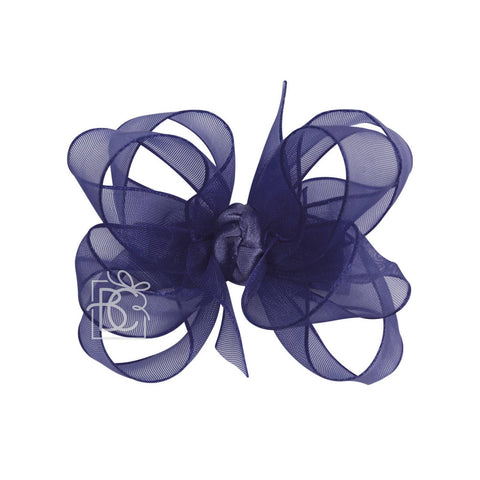 MULTI-LOOP ORGANZA BOW ON CLIP