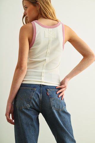 Color Contrast Tank Top