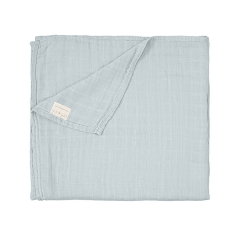 Bamboo Muslin Swaddle Blanket (Misty Sky)