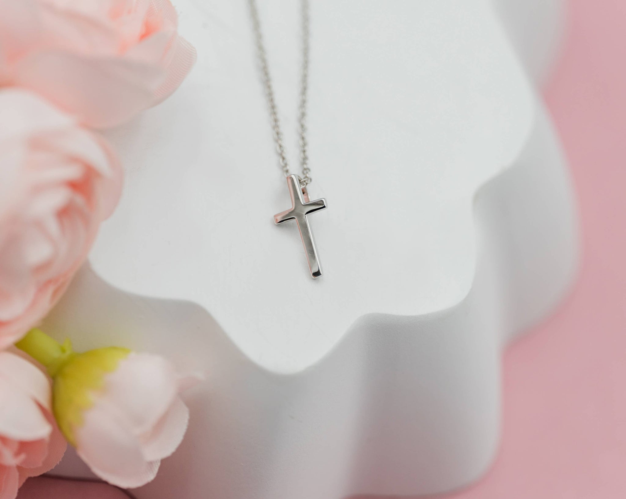 CM | Sterling Silver Cross Necklace