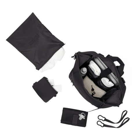 Indi Diaper Backpack in Onyx, Large