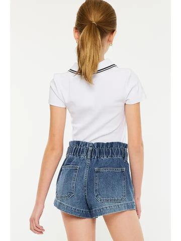 KanCan | Youth Paper Bag Tie Shorts