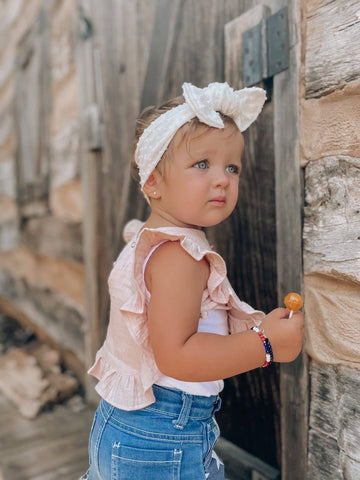 Muslin Cotton Ruffle Baby Bib