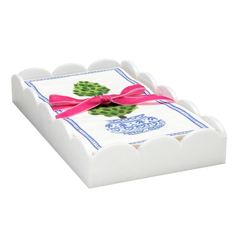 SB | Acrylic Guest Napkin Tray + Napkins