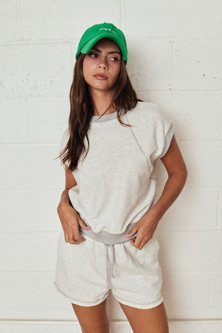 Sleeveless Lounge Short Set