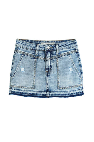TRACTR | T Stud Seam Girls Skort