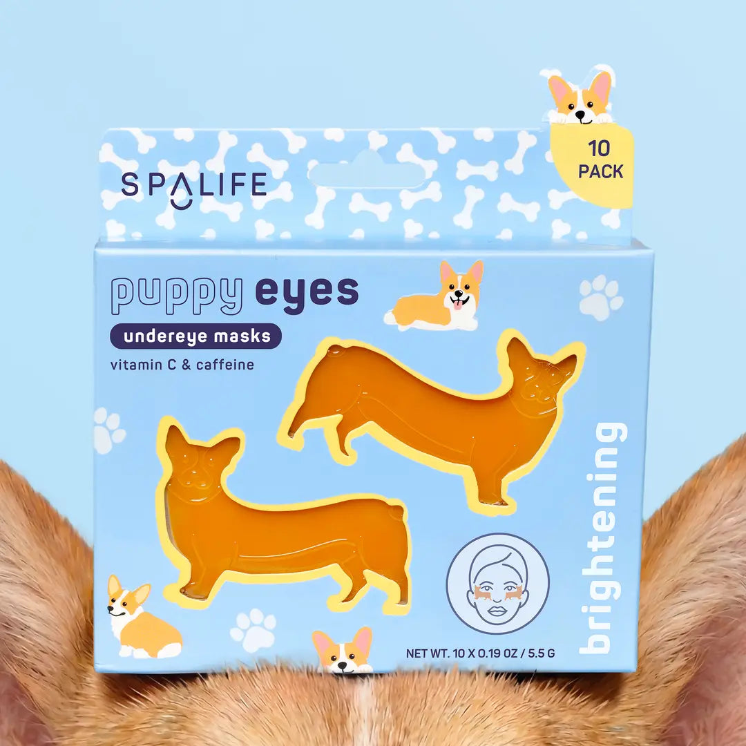 Puppy Eyes  Corgi Shaped Brightening Eye Patches  10 Pack
