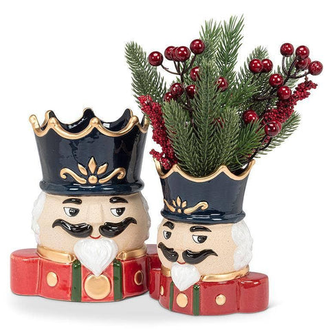 Nutcracker Christmas Vase