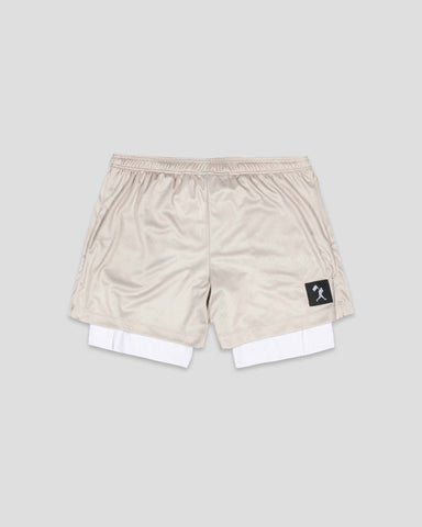 Diamond Air Liner Mesh Training Shorts (Cream) - Youth: Youth Large